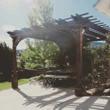 Load image into Gallery viewer, Outdoor Pacific Redwood Double Beam Premium Pergola - Best Redwood