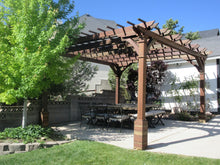 Load image into Gallery viewer, Outdoor Pacific Redwood Double Beam Premium Pergola - Best Redwood