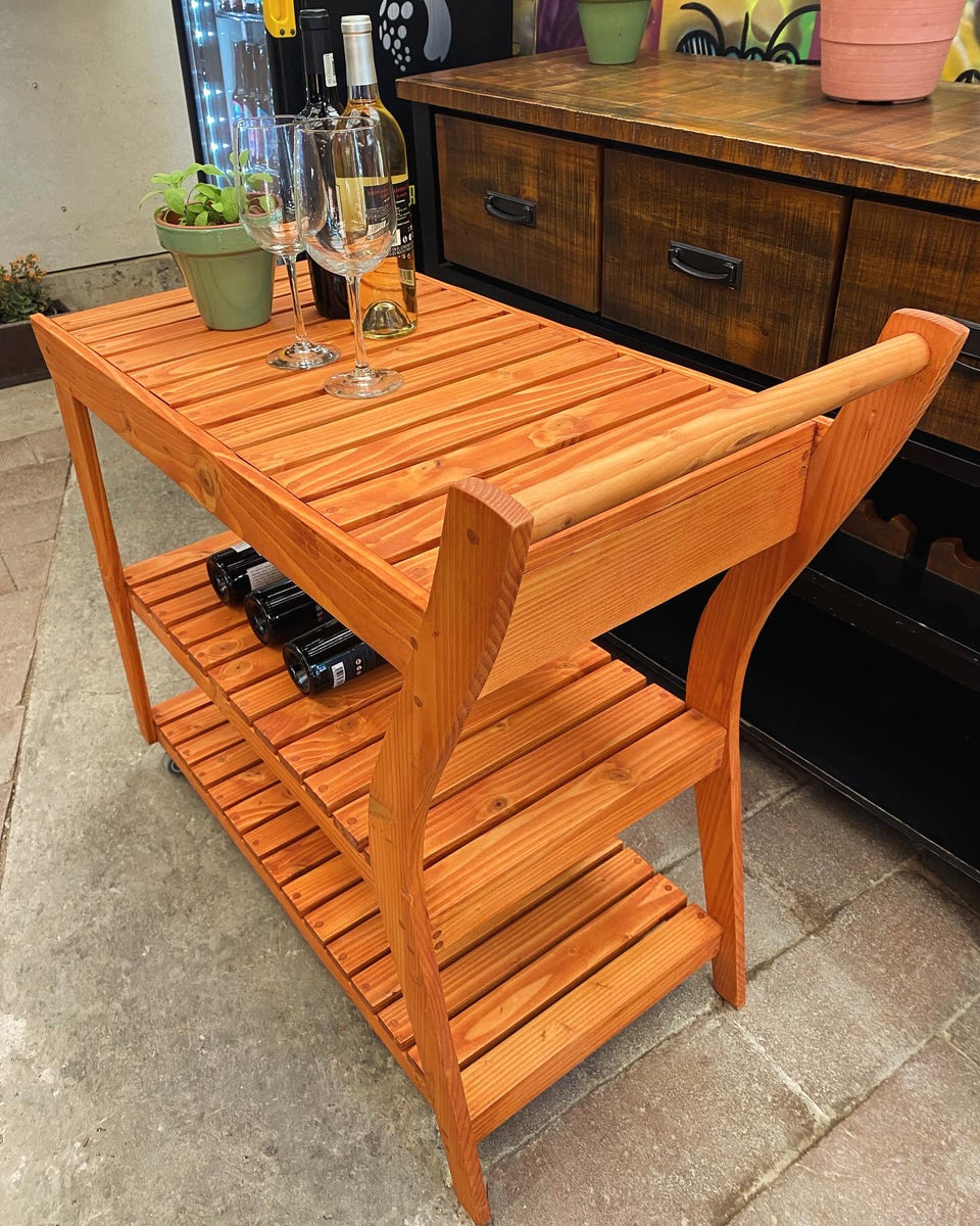Modern Patio Bar Cart Best Redwood Home Delivery Patio Furniture