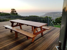 Load image into Gallery viewer, Super Deck Redwood Picnic Table - Best Redwood