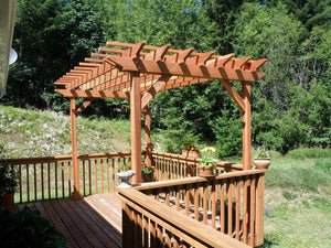 Outdoor Super Deck Redwood Pergola - Best Redwood