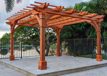 Load image into Gallery viewer, Outdoor Pacific Redwood Double Beam Premium Pergola - Best Redwood