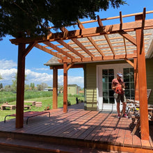 Load image into Gallery viewer, Outdoor Super Deck Redwood Pergola - Best Redwood