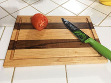 Load image into Gallery viewer, Mixed Maple and Walnut Side grain With juice groove Cutting Board - Best Redwood