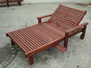 Outdoor Sun Redwood Chaise Lounge - Best Redwood