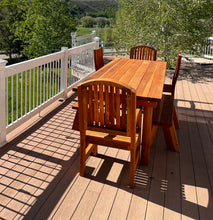 Load image into Gallery viewer, Farmhouse Redwood Outdoor Dining Table - Best Redwood