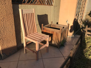 Farmhouse Redwood Outdoor Dining Chair - Best Redwood