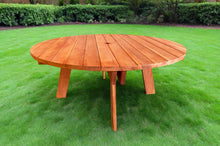 Load image into Gallery viewer, Round Redwood Picnic Table - Best Redwood