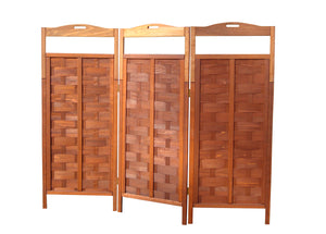 Redwood 3-Panel Room Divider Privacy Screen - Best Redwood