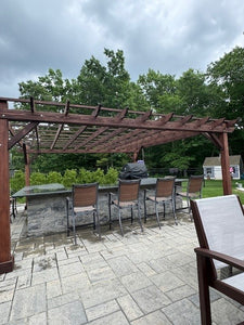 Outdoor Super Deck Redwood Pergola