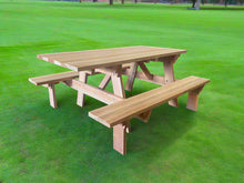 Load image into Gallery viewer, Super Deck Redwood Picnic Table - Best Redwood