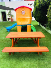 Load image into Gallery viewer, Outdoor Toddler Kids Redwood Picnic Table