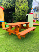 Load image into Gallery viewer, Outdoor Toddler Kids Redwood Picnic Table