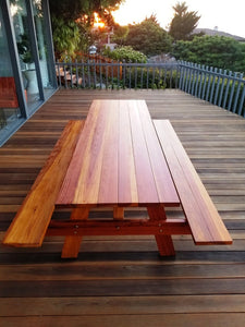 Super Deck Redwood Picnic Table - Best Redwood