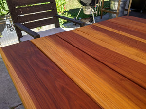 Farmhouse Redwood Dining Table - Best Redwood