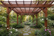 Load image into Gallery viewer, Outdoor Redwood Pergola