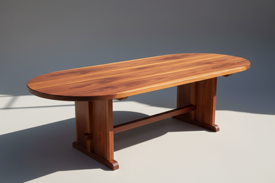 Signature Oval Redwood Dining Table - Best Redwood