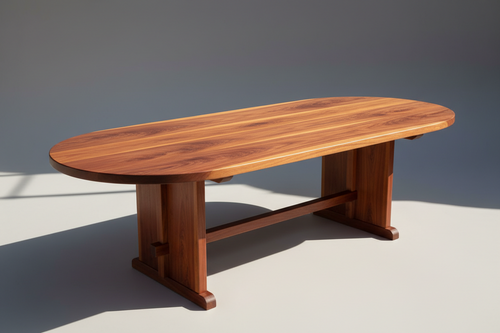 Signature Oval Redwood Dining Table - Best Redwood