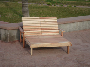 Outdoor Beach Redwood Chaise Lounge - Best Redwood