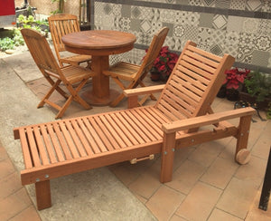 Outdoor Sun Redwood Chaise Lounge - Best Redwood