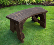 Load image into Gallery viewer, Outdoor Curved Picnic Redwood Bench - Best Redwood