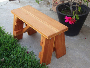 Outdoor Picnic Redwood Bench - Best Redwood