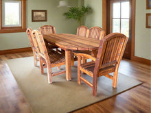 Cargar imagen en el visor de la galería, Farmhouse Round Redwood Outdoor Dining Table - Best Redwood