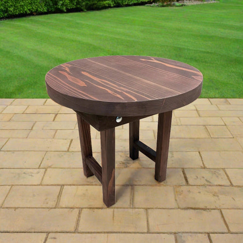 Redwood Outdoor Round Side Table - Best Redwood