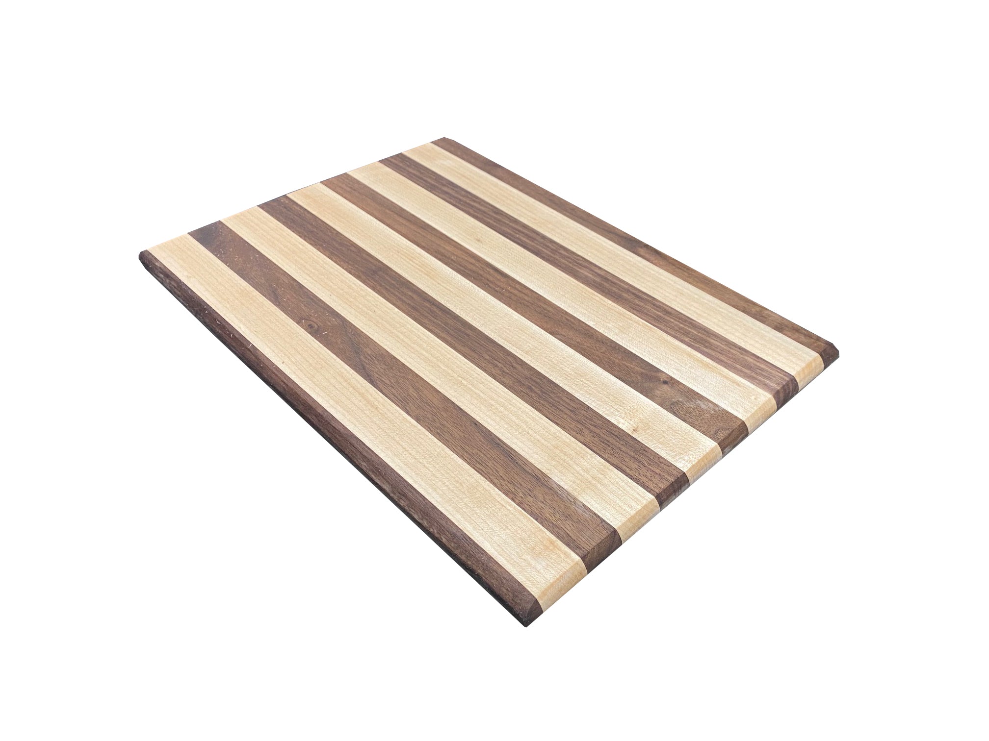 Modern Mix of Alder, Walnut and Maple Side grain Cutting Board