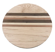 Load image into Gallery viewer, Round Maple Mixed with Walnut Side grain Cutting Board - Best Redwood